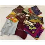 10 vintage scarves to include Alexon, Mary Quant and Jacqmar.