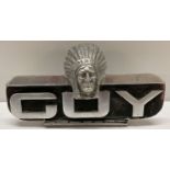 A vintage Guy Motors lorry/truck/bus radiator grill badge.
