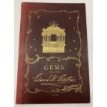 A Victorian book "Gems", fully illustrated with the products of jeweller Streeter & Co Ltd, Bond St.