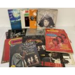 A collection of pop and easy listening vintage LP vinyl records.