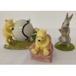 3 Royal Doulton ceramic Winnie-the-Pooh figurines.