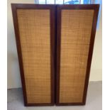 A vintage 2 door cupboard with woven effect door fronts.