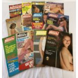 12 vintage adult erotic magazines dating from the 1970's and 80's.