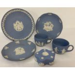 6 pieces of Wedgwood Jasper ware ceramics.