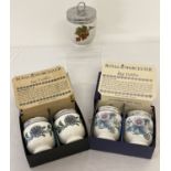 A collection of Royal Worcester egg coddlers, to include 2 boxed pairs.