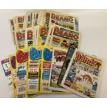 56 vintage issues of The Beano comic, dating from the 1980's and 90's.