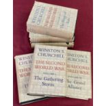 Volumes 1-6 of Winston Churchill's The Second World War from Cassell.