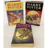 A 1st edition hardback copy of "Harry Potter and the Deathly Hallows" by J.K.Rowling.