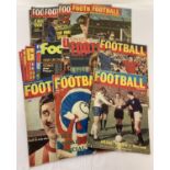 18 vintage football magazines to include 11 copies of Charles Buchan's Football Monthly.