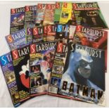 A collection of 20 vintage Starburst magazines.