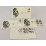 4 American "Love Stamp" first day covers from 1985. 1 embossed design and 3 "For Someone Special".