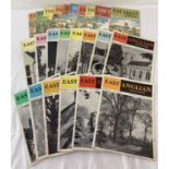 2 vintage full sets of "East Anglian Magazine" dated 1962 and 1963. 12 copies per set.