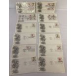 12 American first day covers depicting orchids. All post marks for Miami, Florida March 5th 1984.
