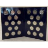 A full carded set of 26 "The A-Z of Great Britain" 10p coins.