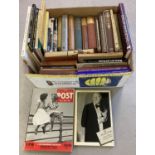 A box of assorted vintage books relating Art, Literature and History, to include folio's.