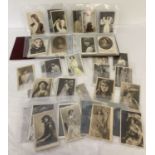 An album containing 114 Victorian postcards of actresses and Beauties.