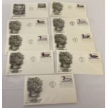 4 single and 2 sets of 4 American first day covers relating to birds from the 1980's.