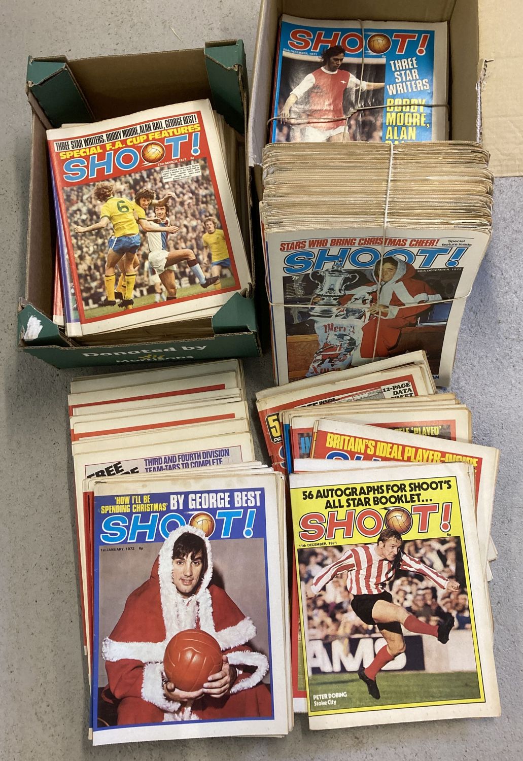 Approx. 180 copies of "Shoot" magazine dating from 1969-73.