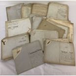 A quantity of approx. 30 Victorian title deeds.
