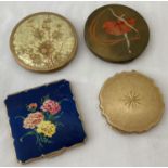 A collection of 4 vintage compacts by Stratton.