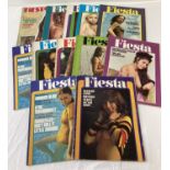 12 vintage early 1970's issues of Fiesta , adult erotic magazine.