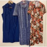 3 vintage 1970's dresses.