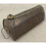 A vintage copper foot warmer with brass fittings by Hastie & Co, Edinburgh.