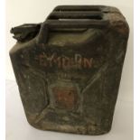 A WWII style British Army Jerry can with war dept arrow, dated 1943.