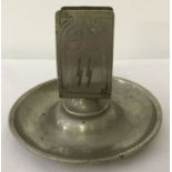 A WWII style German SS table top match box holder and ashtray.