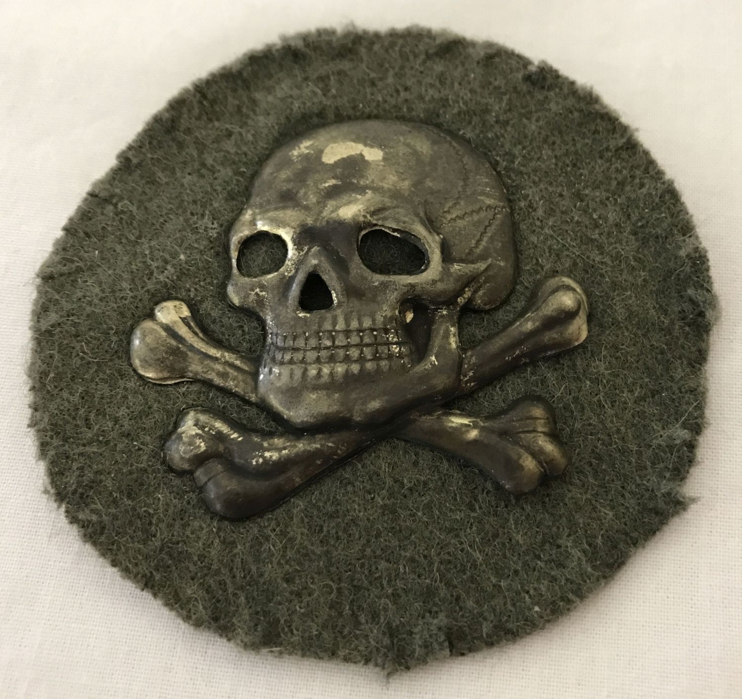 WWI style German Flammenwerfer (flame thrower) Officers sleeve patch.