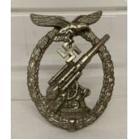 A WWII style German Luftwaffe flak badge.