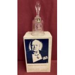 A boxed commemorative 100 years since the birth of Winston Churchill Edinburgh Crystal bell.