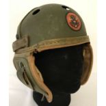 A US WWII style Tank Destroyer crew helmet.