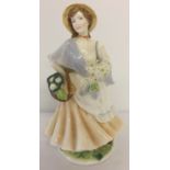 A Limited Edition Royal Worcester ceramic figurine entitled "Market Day", from Compton & Woodhouse.
