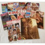 12 assorted vintage adult erotic magazines.