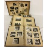 4 vintage photograph albums containing a quantity of Chinese black and white photographs.