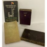 4 vintage books. A 1930's edition of "Eaton & Rugby Fives" by David Egerton & John Armitage.