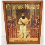 A Colman's Mustard advertising modern wall clock depicting W. G. Grace, cricketer.