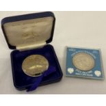 A boxed Royal British Legion Nickle silver jubilee medallion by Tower Mint.