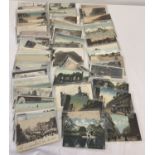 100 assorted British topographical postcards, most in plastic envelopes.