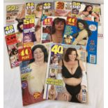 12 assorted mature adult erotic magazines.