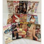Year set 1996 - 12 issues of Playboy: Entertainment for Men, adult erotic magazine.