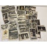 150 assorted Victorian & vintage Royalty related postcards.