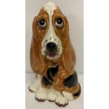 A large ceramic Price Kensington Fred Bassett Hound dog figurine.