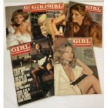 6 issues of vintage adult erotic magazine "Girl Illustrated" from the late 1960's and early 1970's.
