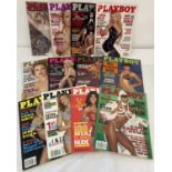 Year set 1999 - 12 issues of Playboy: Entertainment for Men, adult erotic magazine.