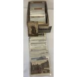 Ex Dealers stock - 250+ assorted vintage British topographical postcards, most in plastic envelopes.