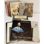 A quantity of assorted classical and easy listening vinyl LP's.