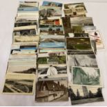 Approx. 115 assorted vintage Norfolk and Suffolk postcards.