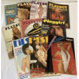 10 vintage adult erotic magazines.
